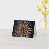 花火 カード (黄色い花)