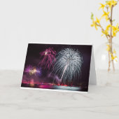 花火 カード (黄色い花)