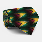 花火;ガイアナ国旗 ネクタイ (ロール)
