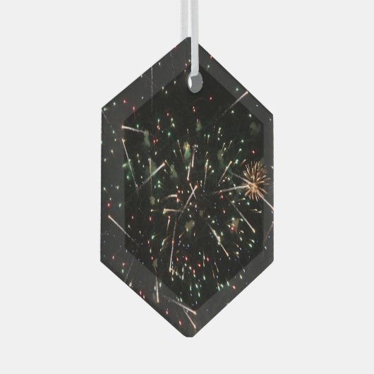 花火 ガラスオーナメント (正面右)