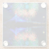 花火 ガラスコースター (裏面)