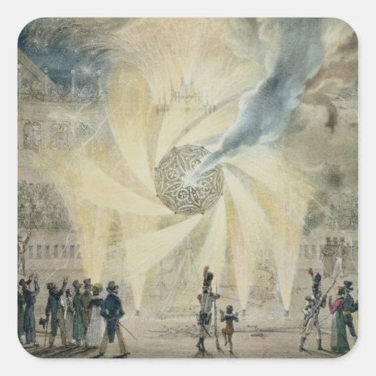 花火 スクエアシール (正面)