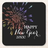 花火 スクエアペーパーコースター (正面)