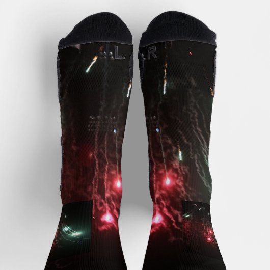 花火 ソックス (上部)