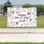 花火 ハッピー 4th of July 250周年  横断幕 (インサイチュ)