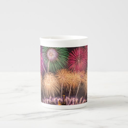 花火 ボーンチャイナマグカップ (正面)