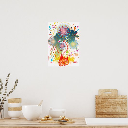 花火 ポスター (キッチン)