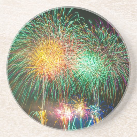 花火 ライト 日本 祭り コースター (正面)