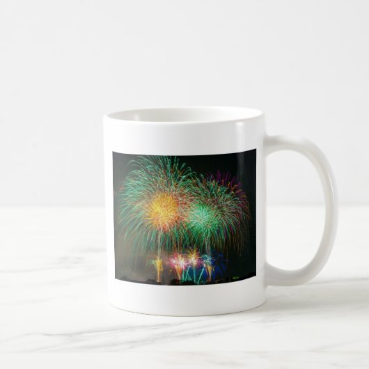 花火 ライト 日本 祭り コーヒーマグカップ (右)