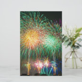 花火 ライト 日本 祭り 便箋 (スタンド正面)