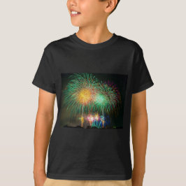 花火 ライト 日本 祭り Tシャツ
