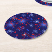 花火 ラウンドペーパーコースター (アングル)