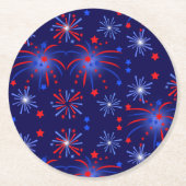 花火 ラウンドペーパーコースター (正面)