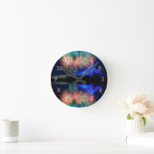 花火 ラウンド壁時計 (ホーム)