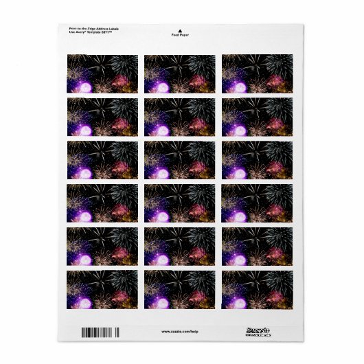 花火 ラベル (フルシート)