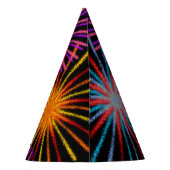 花火+レインボースペクトル「新年おめでとう！」 パーティーハット (裏面)