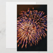 花火 便箋 (正面/裏面)