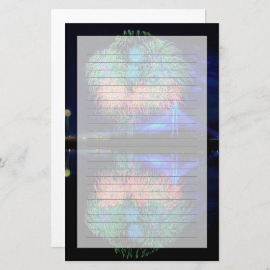 花火 便箋 (正面/裏面)