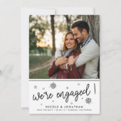 花火 | 写真婚約の発表 招待状 (正面)