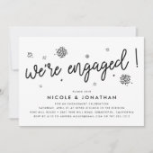 花火 |婚約パーティ招待状 招待状 (正面)