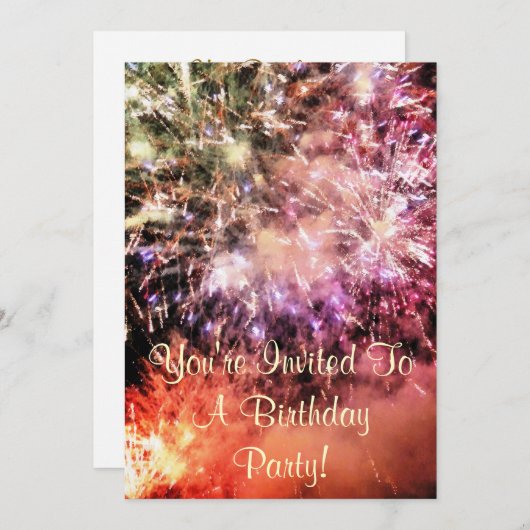 花火 招待状 (正面/裏面)