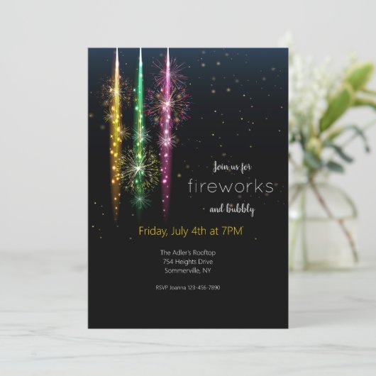 花火 招待状 (スタンド正面)