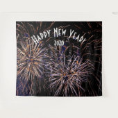 花火 新年の写真撮影用背景 バナー タペストリー (正面(横))