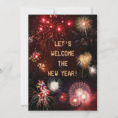 花火：新年を迎えよう！ 招待状 (正面)