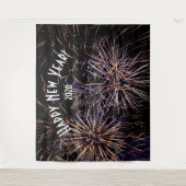 花火 新年 フォトブース 背景 バナー タペストリー (正面)