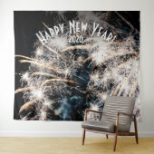 花火 新年 白い フォトブース 背景 タペストリー (インサイチュ(横))