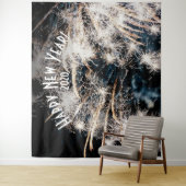 花火 新年 白い フォトブース 背景 タペストリー (インサイチュ)