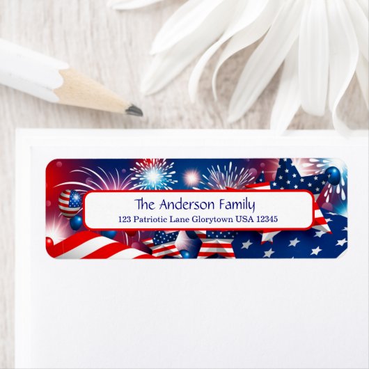 花火・星・旗 ラベル (インサイチュ)