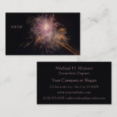 花火/火工術のカスタムな名刺 名刺 (正面/裏面)