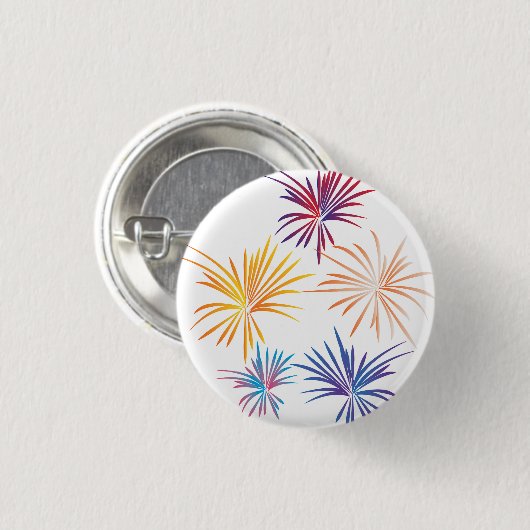 花火 缶バッジ (正面&裏面)