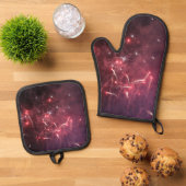 花火 鍋つかみ&鍋敷きセット (トップダウン)