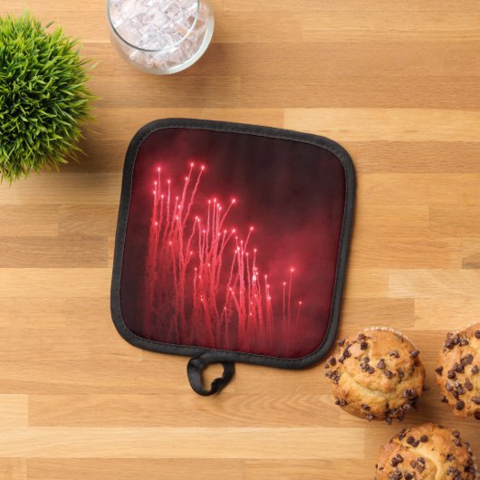 花火 鍋敷き (トップダウン)