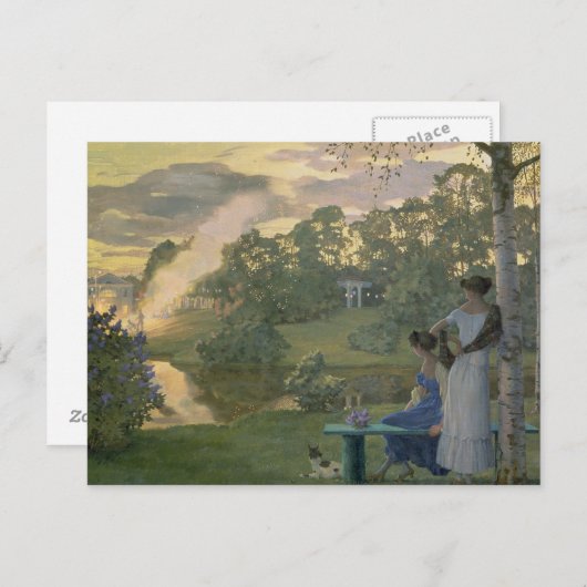 花火， 1922 ポストカード (正面/裏面)