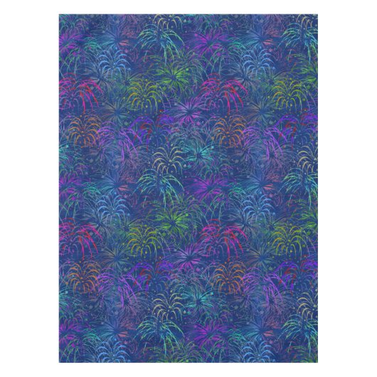 花火(7月カラフル4日) テーブルクロス (正面)