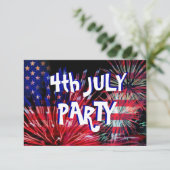 花火 7月4日パーティー 招待状 (スタンド正面)