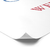 花火 7月4日 カップル ウェディング シャワー ウェルカム ポスター (角)