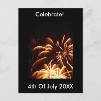 花火 7月4日 ポストカード