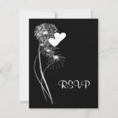 花火RSVPカード 出欠カード (正面)