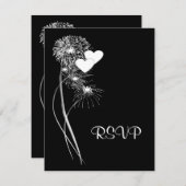 花火RSVPカード 出欠カード (正面/裏面)