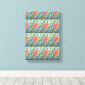 花点々のある キャンバスプリント (インサイチュ (ウッドフロア))