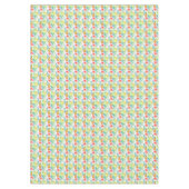 花熱帯ハイビスカスのパイナップル テーブルクロス (正面)