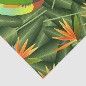 花熱帯Toucans及び極楽鳥 薄葉紙 (詳細)