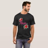 花熱狂する婦人ガーデニングガーデナーボタニカルプラン Tシャツ (正面フル)