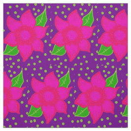 花熱狂する柄 ファブリック