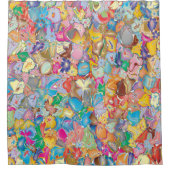 花熱狂する類 シャワーカーテン (正面)