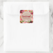 花牡丹カラフル消臭ラベル スクエアシール (バッグ)